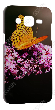 Чехол-накладка для Samsung Galaxy J2 (Белый) (Дизайн 163)