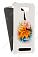 Кожаный чехол для Asus Zenfone 2 Laser ZE550KL Gecko Case (Белый) (Дизайн 9/9)