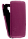 Кожаный чехол для Samsung Galaxy S4 Mini (i9190) Aksberry Protective Flip Case (Фиолетовый)