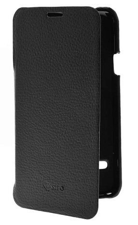 Кожаный чехол для Samsung Galaxy S5 Sipo Premium Leather Case "Book Type" - H-Series (Черный)