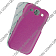    Samsung Galaxy S3 (i9300) Melkco Premium Leather Case - Special Edition Jacka Type (Purple/White LC)
