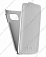 Кожаный чехол для Samsung Galaxy S6 Edge G925F Sipo Premium Leather Case - V-Series (Белый)