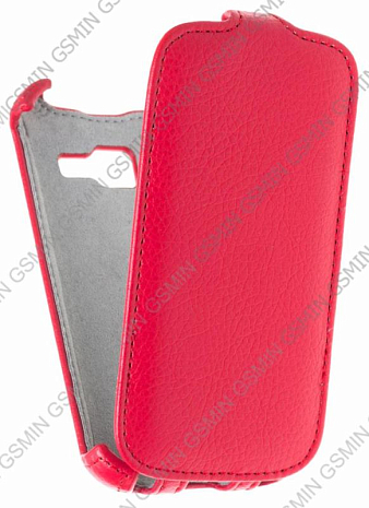 Кожаный чехол для Samsung S7262 Galaxy Star Plus Armor Case (Красный)