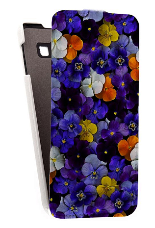 Кожаный чехол для Samsung Galaxy A8 Armor Case "Full" (Белый) (Дизайн 145)