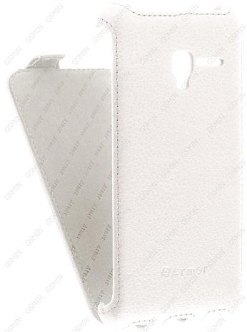 Кожаный чехол для Alcatel One Touch POP 3 5015D Armor Case (Белый) (Дизайн 140)