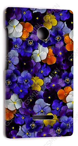 Кожаный чехол-накладка для Microsoft Lumia 532 Dual sim Aksberry Slim Soft (Белый) (Дизайн 145)