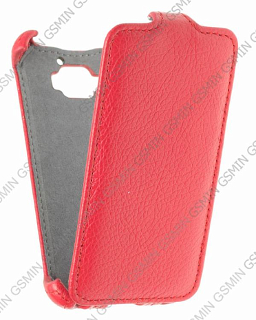 Кожаный чехол для Alcatel One Touch Star / 6010D / S520 Armor Case (Красный)