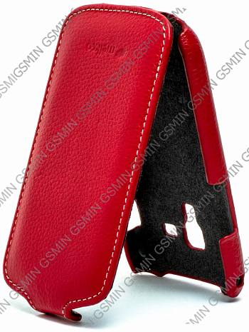    Samsung Galaxy S Duos (S7562) Melkco Premium Leather Case - Jacka Type (Red LC)