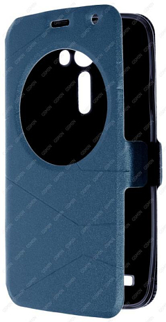 Чехол-книжка с магнитной застежкой для Asus Zenfone 2 Laser ZE550KL (Синий)