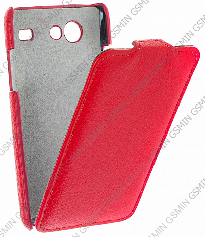 Кожаный чехол для Samsung Galaxy S Advance (i9070) Art Case (Красный)