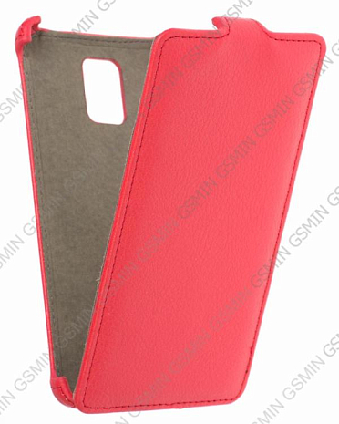 Кожаный чехол для Samsung Galaxy Note 4 (octa core) Armor Case (Красный)