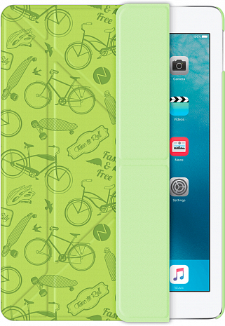 Чехол подставка Deppa Wallet Onzo для Apple iPad Air 2 c тиснением (Зеленый) 88022
