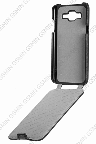Кожаный чехол для Samsung Galaxy J5 SM-J500H Armor Case "Full" (Черный)