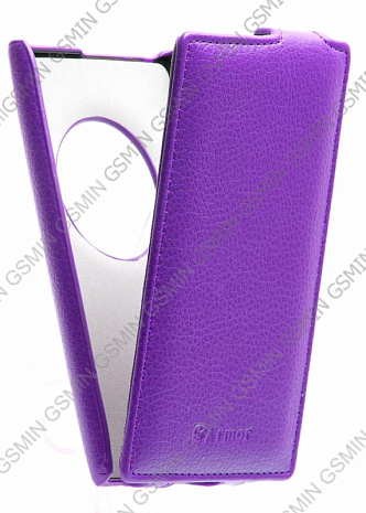 Кожаный чехол для Nokia Lumia 1020 Armor Case "Full" (Фиолетовый)