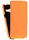 Кожаный чехол для Asus Zenfone 4 (A400CG) Aksberry Protective Flip Case (Оранжевый)