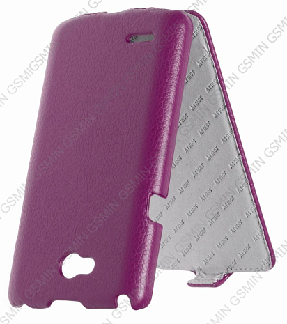 Кожаный чехол для LG L80 Armor Case "Full" (Фиолетовый)
