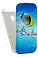 Кожаный чехол для Alcatel One Touch POP STAR 5022D Aksberry Protective Flip Case (Белый) (Дизайн 150)