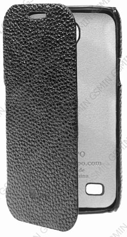 Кожаный чехол для Samsung Galaxy S4 Mini (i9190) Sipo Premium Leather Case "Book Type" - H-Series (Черный)
