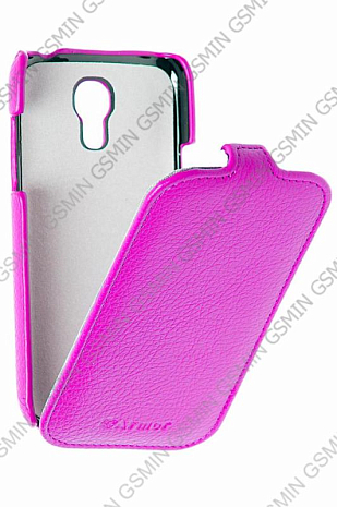 Кожаный чехол для Samsung Galaxy S4 Mini (i9190) Armor Case "Full" (Фиолетовый)