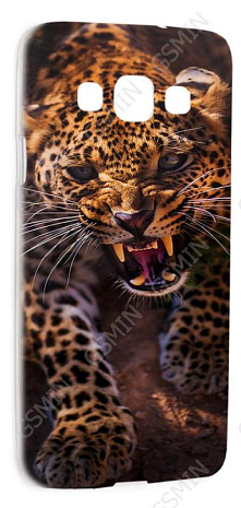 Чехол силиконовый для Samsung Galaxy A3 TPU (Прозрачный) (Дизайн 147)