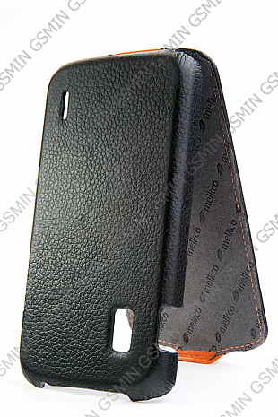    LG Nexus 4 / E960 Melkco Premium Leather Case - Special Edition Jacka Type (Black/Orange LC)