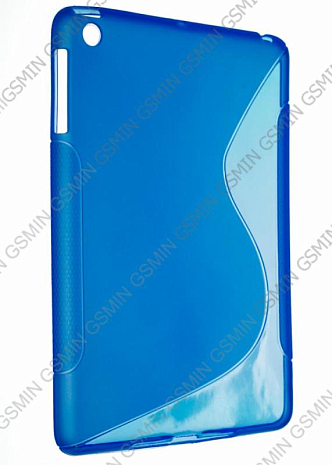 Чехол силиконовый для iPad mini S-Line TPU (Синий)