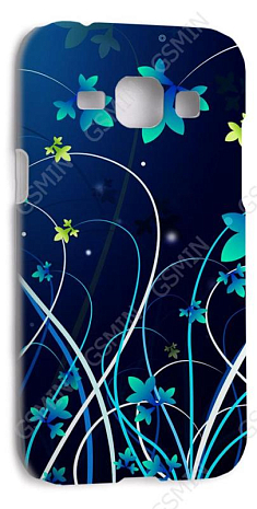 Чехол-накладка для Samsung Galaxy J1 (J100H) (Белый) (Дизайн 176)