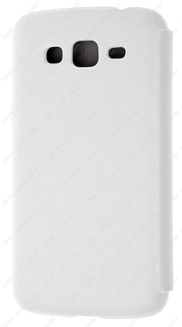 Кожаный чехол для Samsung Galaxy Grand 2 (G7102) Armor Case - Book Type (Белый) (Дизайн 3)
