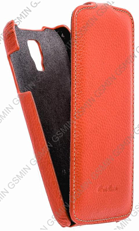 Кожаный чехол для Samsung Galaxy S4 Active (i9295) Melkco Premium Leather Case - Jacka Type (Orange LC)