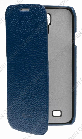 Кожаный чехол для Samsung Galaxy S4 (i9500) Sipo Premium Leather Case "Book Type" - H-Series (Синий)