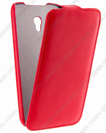 Кожаный чехол для Alcatel One Touch Pop C9 7047 Art Case (Красный)