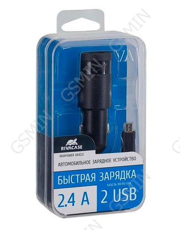    RIVAPOWER VA 4222 2USB x 2,4A +  Micro USB ()