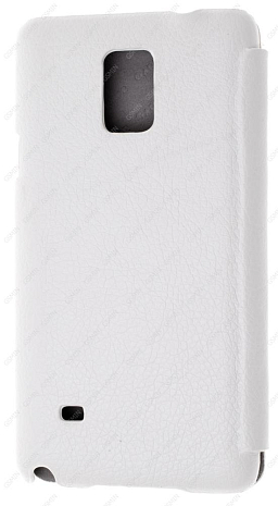 Кожаный чехол для Samsung Galaxy Note 4 (octa core) Armor Case - Book Type (Белый) (Дизайн 104)