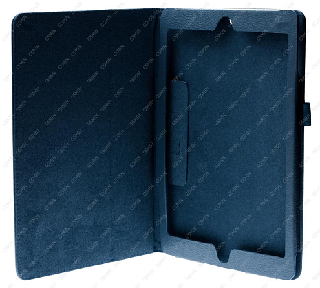 Кожаный чехол подставка для iPad Air (Синий)