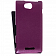    Sony Xperia C / S39h / CN3 Melkco Premium Leather Case - Jacka Type (Purple LC)