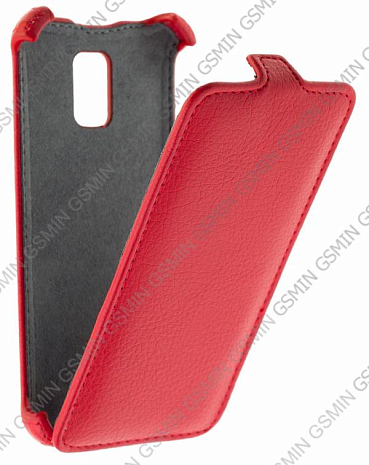 Кожаный чехол для Samsung Galaxy S5 mini Gecko Case (Красный)