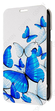Кожаный чехол для Samsung Galaxy S5 Armor Case - Book Type (Белый) (Дизайн 11)