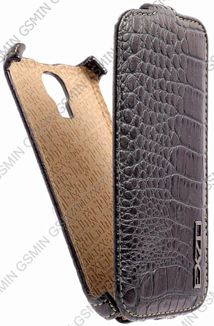 Кожаный чехол для Samsung Galaxy S4 (i9500) EXZO (Бронзовый)