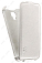 Кожаный чехол для Alcatel Pixi 4 (5) 5010D Aksberry Protective Flip Case (Белый)