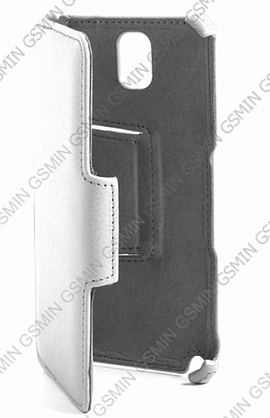 Кожаный чехол для Samsung Galaxy Note 3 (N9005) Gecko - Book Type (Белый)