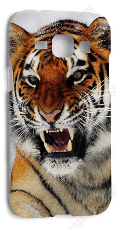 Чехол-накладка для Samsung Galaxy J1 (J100H) (Белый) (Дизайн 178)