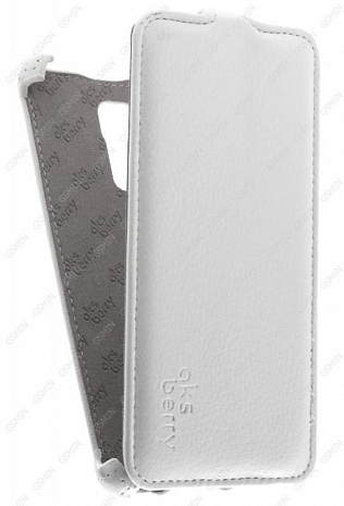 Кожаный чехол для Asus Zenfone 3 Max ZC520TL Aksberry Protective Flip Case (Белый)
