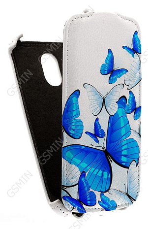 Кожаный чехол для Samsung Galaxy Nexus (i9250) Redberry Stylish Leather Case (Белый) (Дизайн 11/11)