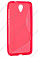 Чехол силиконовый для Alcatel One Touch Idol 2 6037 S-Line TPU (Красный)