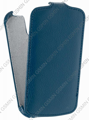 Кожаный чехол для Acer Liquid E2 Duo V370 Armor Case (Синий)