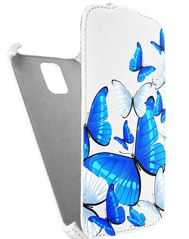 Кожаный чехол для Samsung Galaxy S5 Armor Case (Белый) (Дизайн 11/11)