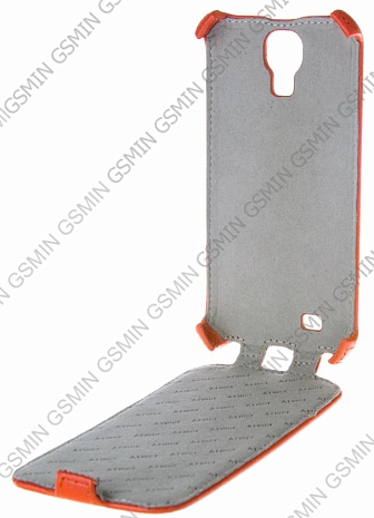 Кожаный чехол для Samsung Galaxy S4 (i9500) Armor Case (Оранжевый)