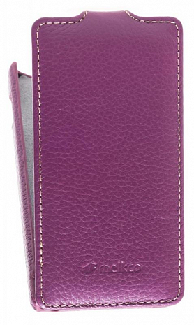    Sony Xperia Sola / MT27i Melkco Premium Leather Case - Jacka Type (Purple LC)