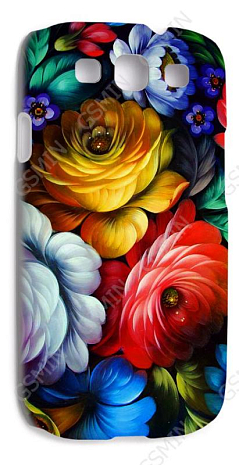 Чехол-накладка для Samsung Galaxy S3 (i9300) (Белый) (Дизайн 159)
