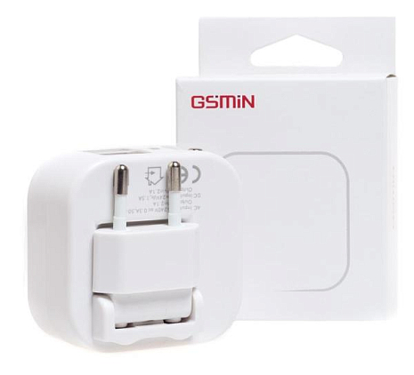    GSMIN  2 USB  +  Travel Adapter HHT666 ()